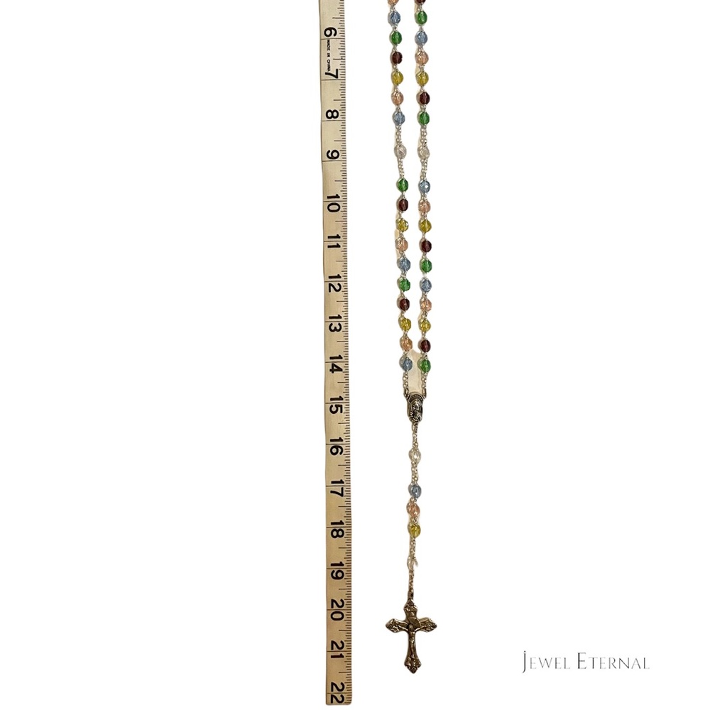 Rosary with real crystal beads - Picture 3 of 15
